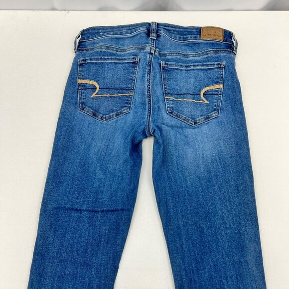 American Eagle Womens Jeggings Mid Rise Size 4 Long - Picture 5 of 9
